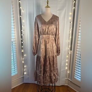 Boheme Women's Maxi Dress in Shimmering Bronze
